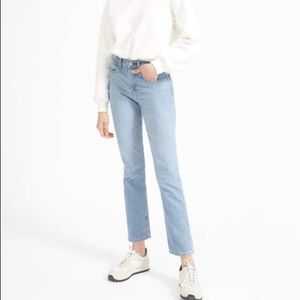 Everlane high waist straight jean
